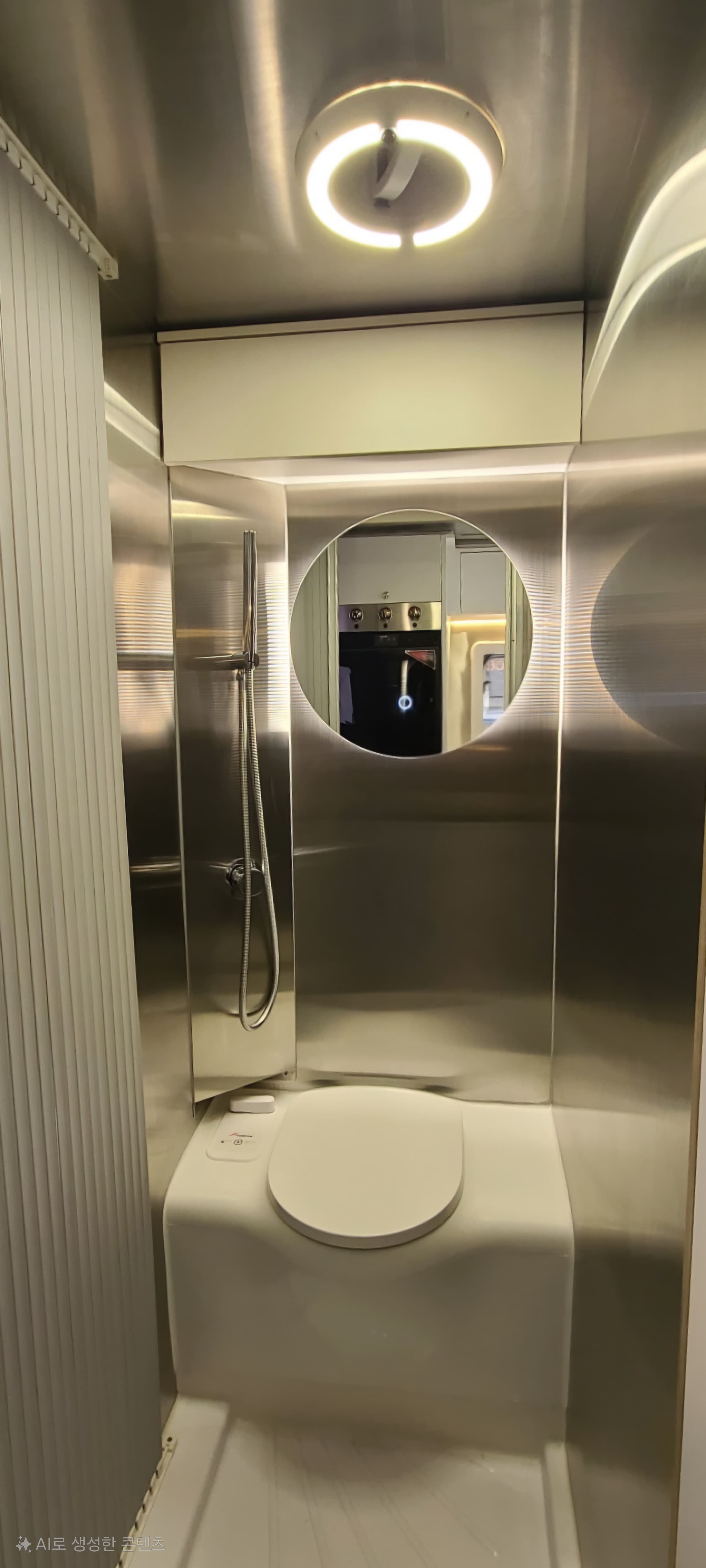 캠핑카 실내 거실 공간